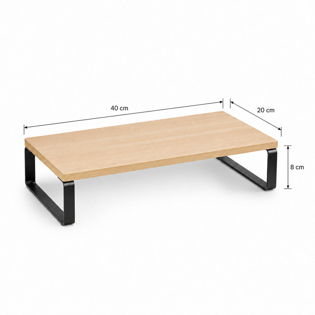 ERGOΛ Lift de profil, hauteur +8 cm, espace rangement intégré visible