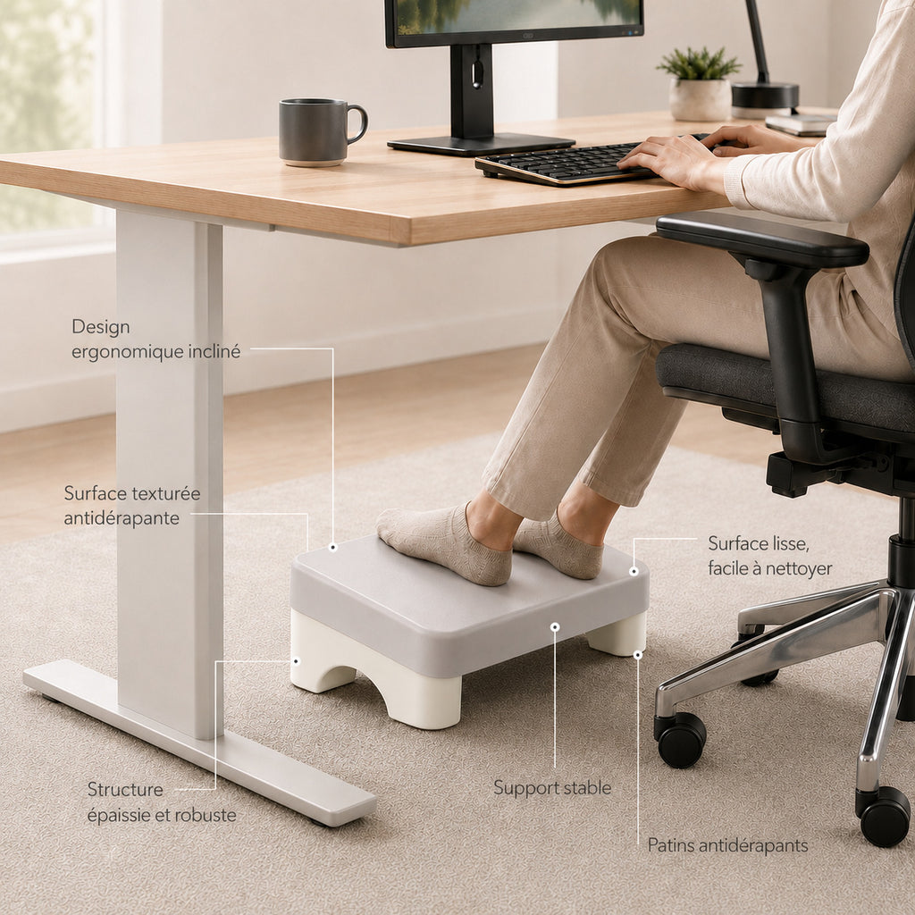 ERGOΛ Rest Grip vue du dessus, surface amovible rembourrée et bords arrondis