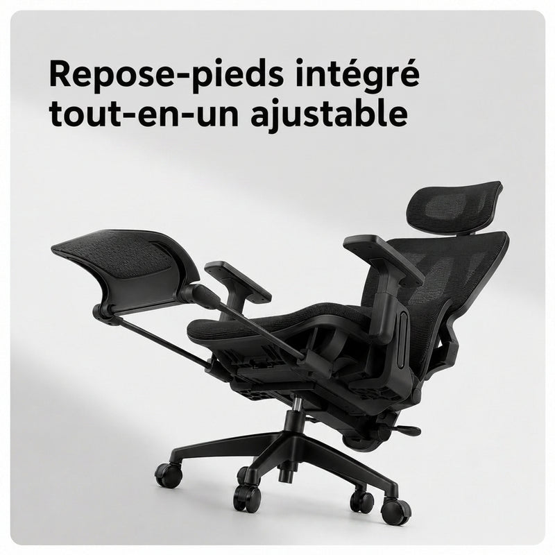 Repose-pieds rétractable intégré
